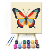 Számfestő.hu Színes pillangó - gyerek számfestő készlet – 30×30 cm (Keretre feszítve)