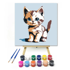 Számfestő.hu Tarka kiskandúr - gyerek számfestő készlet – 40×40 cm (Keretre feszítve) kreatív és készségfejlesztő