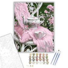 Számfestő.hu Teasütemény - számfestő készlet – 40×50 cm (Keretre feszítve) kreatív és készségfejlesztő