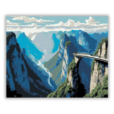 Számfestő.hu Tianmen-hegy Légies Ösvénye - számfestő készlet kreatív és készségfejlesztő