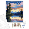 Számfestő.hu Tükröződő Hegyek Harmóniája - számfestő készlet – 40×50 cm (Keretre feszítve)