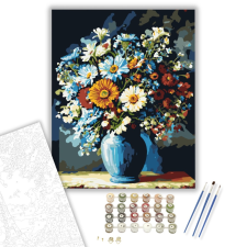 Számfestő.hu Tündöklő margaréták - számfestő készlet – 40×50 cm (Keretre feszítve) kreatív és készségfejlesztő