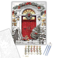 Számfestő.hu Ünnepi előkészületek - számfestő készlet – 40×50 cm (Keretre feszítve) kreatív és készségfejlesztő