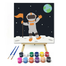 Számfestő.hu Űrhajós - gyerek számfestő készlet – 30×30 cm (Keret nélkül) kreatív és készségfejlesztő