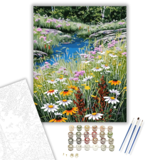 Számfestő.hu Vadvirágok - számfestő készlet – 40×50 cm (Keretre feszítve) kreatív és készségfejlesztő