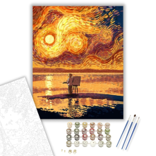 Számfestő.hu Van Gogh naplemente - számfestő készlet – 40×50 cm (Keretre feszítve) kreatív és készségfejlesztő