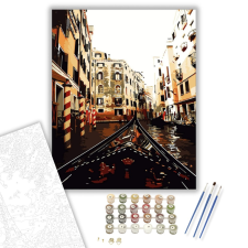 Számfestő.hu Velencei Csónakázás - számfestő készlet – 40×50 cm (Keretre feszítve) kreatív és készségfejlesztő