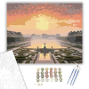 Számfestő.hu Versailles-i Palota Napfelkeltekor - számfestő készlet – 40×50 cm (Keretre feszítve)
