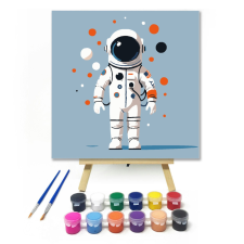 Számfestő.hu Világűrben - gyerek számfestő készlet – 20×20 cm (Keretre feszítve) kreatív és készségfejlesztő