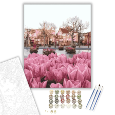 Számfestő.hu Virágzás - számfestő készlet – 40×50 cm (Keretre feszítve) kreatív és készségfejlesztő