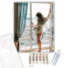 Számfestő.hu Vonzó hölgy - számfestő készlet – 60×70 cm (Keret nélkül) kreatív és készségfejlesztő