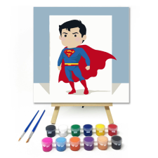 Számfestő Kis superman - gyerek számfestő készlet kreatív és készségfejlesztő