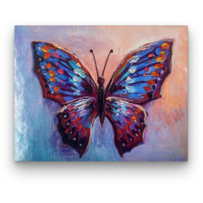 Számfestő Színes pillangó - előszínezett számfestő készlet (50x65cm) kreatív és készségfejlesztő