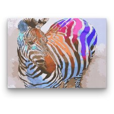 Számfestő Színes Zebra 2 - számfestő készlet kreatív és készségfejlesztő