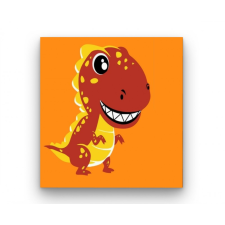 Számfestő T-Rex - gyerek számfestő készlet kreatív és készségfejlesztő