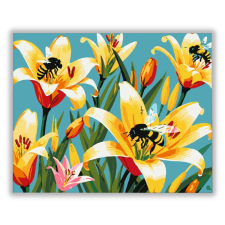 Számfestő Tavaszi Virág Beporzás - húsvéti számfestő készlet kreatív és készségfejlesztő