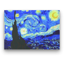 Számfestő Van Gogh Csillagos Éj - számfestő készlet kreatív és készségfejlesztő