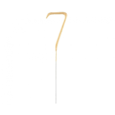 Számok Arany Gold 7-es csillagszóró 17 cm party kellék