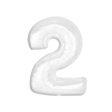 Számok B&C White, Fehér 2-es szám fólia lufi 92 cm party kellék