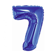 Számok Blue, Kék 7-es mini szám fólia lufi 35 cm party kellék