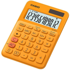  Számológép asztali 12 digit nagy kijelző Casio MS 20 UC narancssárga számológép