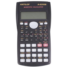  Számológép tudományos 240 funkciós fekete Antilop A-8200B számológép