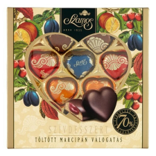 Szamos Csokoládé SZAMOS Töltött szívdesszert válogatás díszdoboz 130g csokoládé és édesség