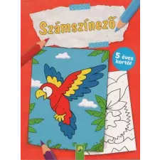  Számszínező - 5 éves kortól (papagáj) gyermek- és ifjúsági könyv