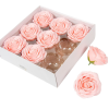  Szappan rózsa fej 9x6cm rózsaszín 9db-os