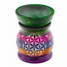  Szappankő Aromalámpa 10cm - Az Élet Virága illóolaj párologtató