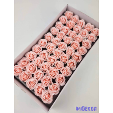  Szappanrózsa fej 50 db/doboz 4x3,5 cm - Rózsaszín dekorációs kellék
