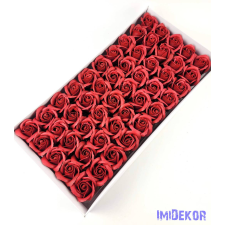  Szappanrózsa fej 50 db/doboz 5,5x6,5 cm - Bordó dekorációs kellék