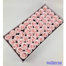 Szappanrózsa fej 50 db/doboz Beauty 6x5,5 cm - Babarózsaszín dekorációs kellék