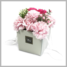  Szappanvirág Csokor, rózsaszín rózsa és szegfű LSF-02 szappan