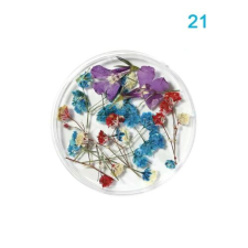  Szárított virág tégelyes #21 körömdíszítő