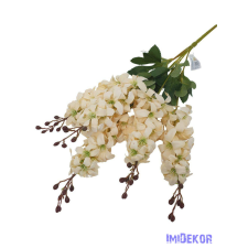  Szarkaláb 5 ágú selyem csokor 60cm - Krém dekorációs kellék