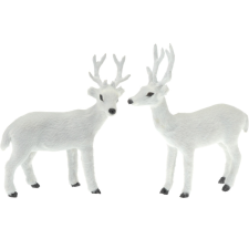  Szarvas álló fehér M16cm dekorációs kellék