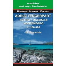 Szarvas András Adriai tengerpart térképe, Adria térkép Szarvas - Hibernia 2015 1:160 000 térkép