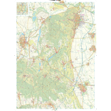 Szarvas András Szekszárdi dombság, Gemenc falitérkép Szarvas 1:30 000 térkép