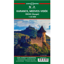 Szarvas András Vízálló Karancs turistatérkép, laminált Karancs-Medves turista térkép térkép