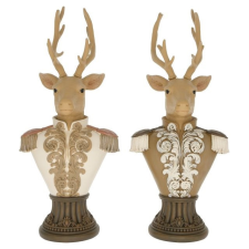  Szarvas mellszobor 16x10,2x36,5 cm 2 féle dekorációs kellék