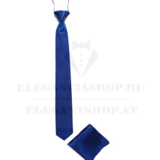  Szatén gumis nyakkendő szett - Királykék nyakkendő