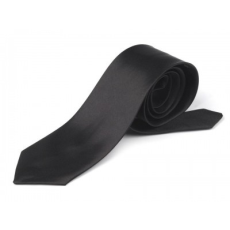  Szatén nyakkendő - Fekete