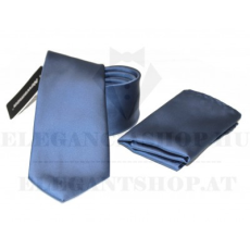  Szatén nyakkendő szett - Kék