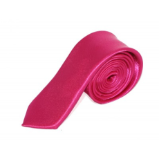  Szatén slim nyakkendő - Pink