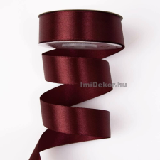  Szatén szalag 25 mm x 22.86 m - Borvörös szalag, masni