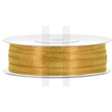  SZATÉN SZALAG - 3MM/50M ARANY szalag, masni
