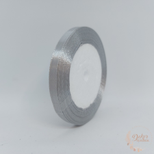 Szatén szalag 6 mm szürke szalag, masni