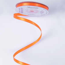  Szatén szalag 6mm x 22.86m - Sötét narancssárga dekorációs kellék