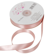  Szatén szalag Dusty pink 16mmx50m dekorációs kellék